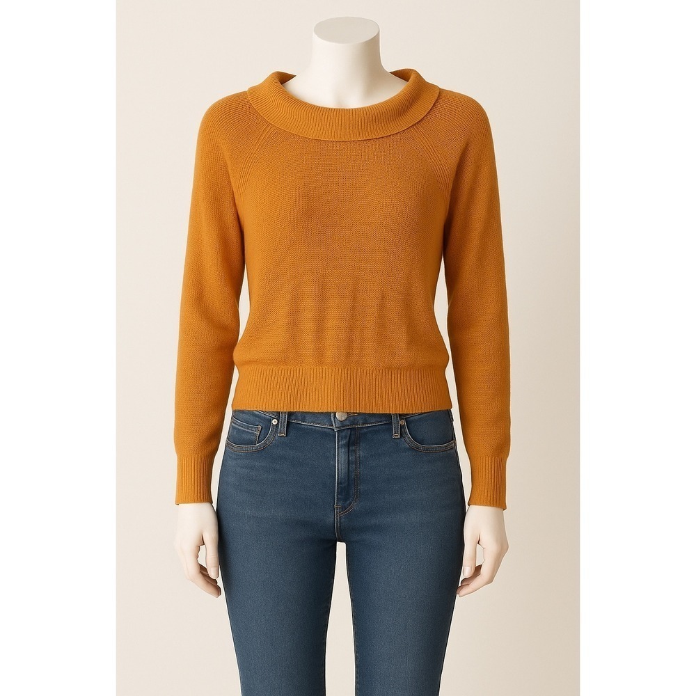 Skin Women's Sweater – Size Medium – Cotton Blend – Orange Autumn thanksgiving